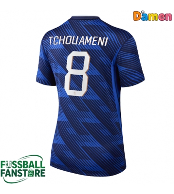 Frankreich Aurelien Tchouameni #8 Replik Heimtrikot Damen WM 2026 Kurzarm